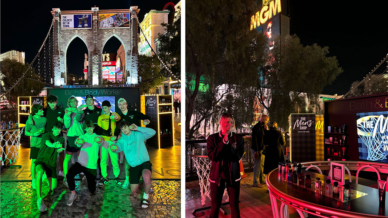 Bath & Body Works brand display