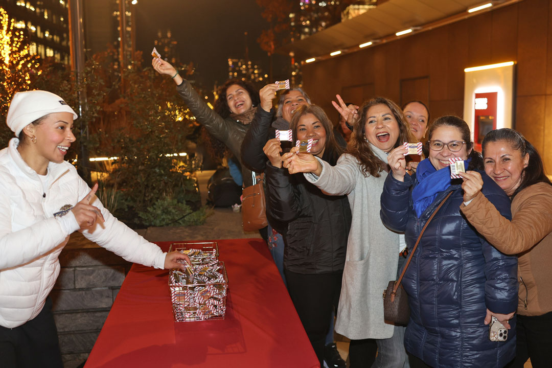 Ghirardelli tour crowd
