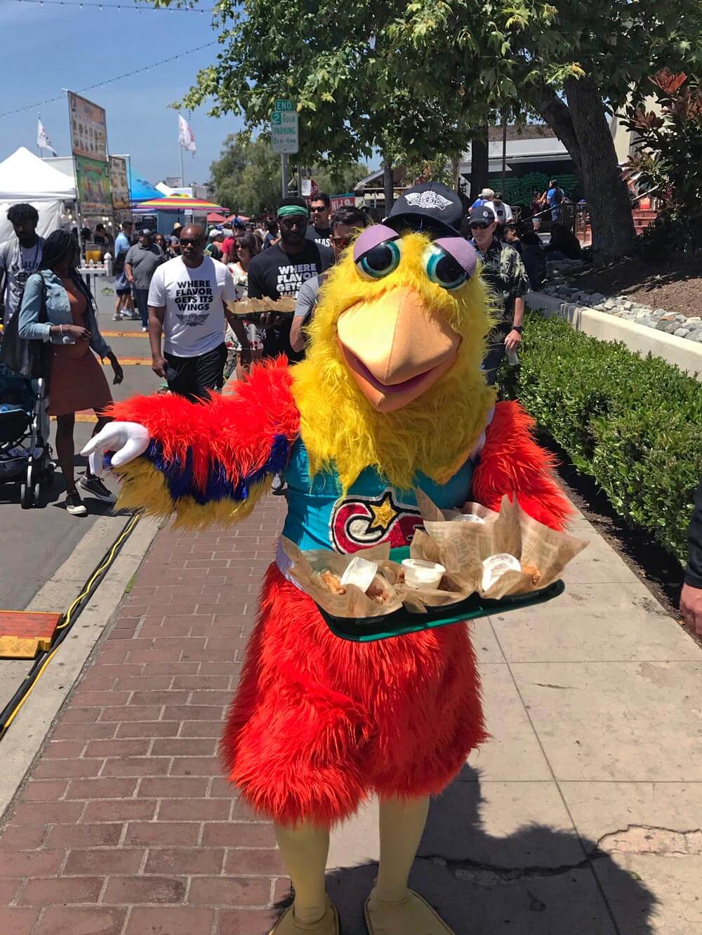 Wingstop event crowd