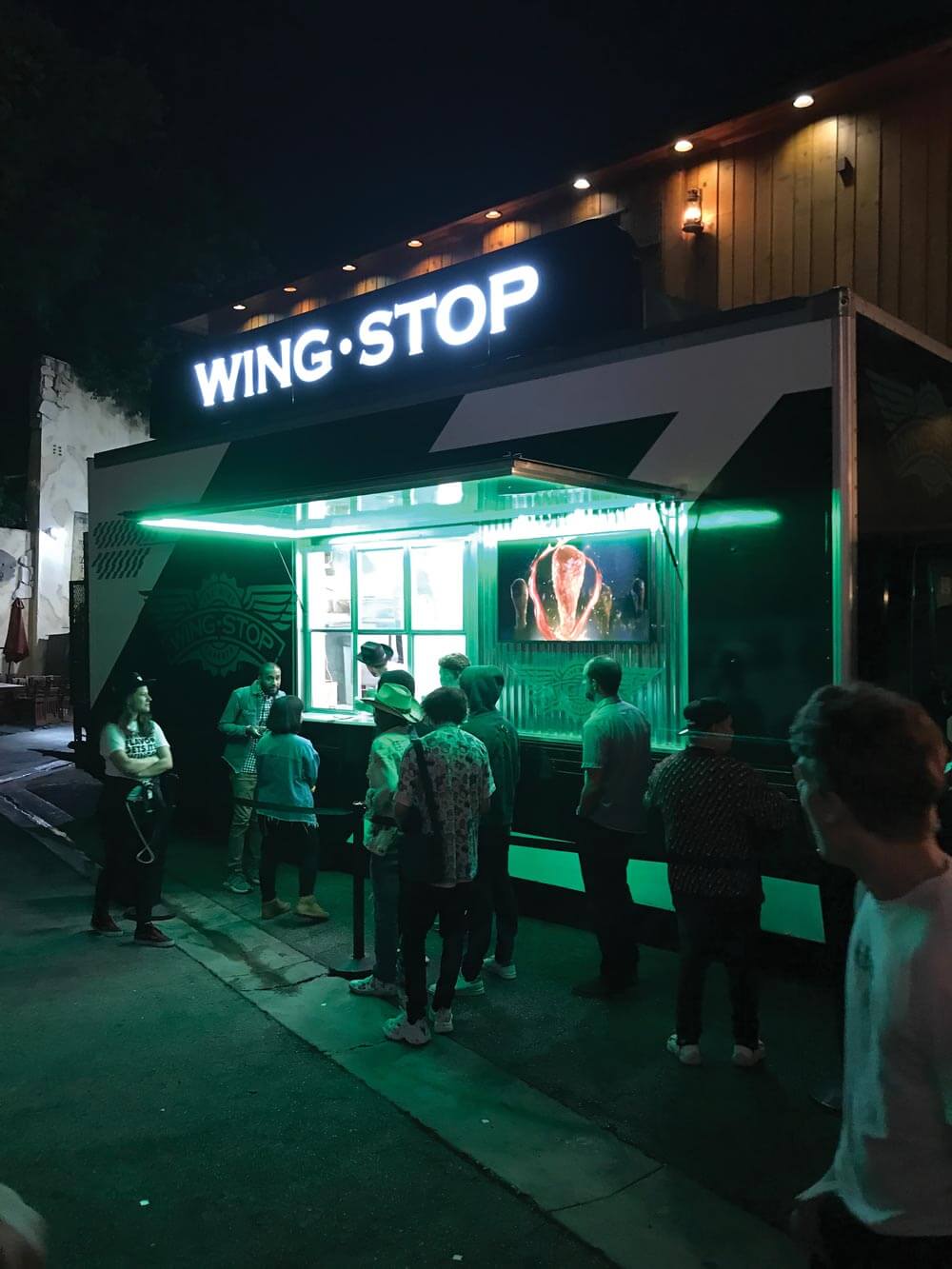 Wingstop activation booth